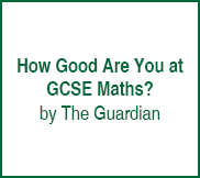 Link to the 'How Good Are You At GCSE Maths' quiz on The Guardian Website